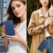 Vivo S30 Dark Blue Leather Case: Magnetic Closure, 9 Card Slots, Hand Strap - 7
