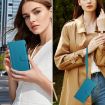Vivo S30 Turquoise Leather Case: Magnetic Closure, 9 Card Slots, Hand Strap - 7