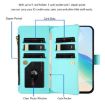 Vivo S30 Mint Green Leather Case: 9 Card Slots, Zipper, Hand Strap - 3