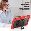 Samsung Galaxy Tab S10 FE+ Red Silicone Hybrid PC Case with Strap - 5
