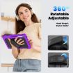 Samsung Galaxy Tab S10 FE+ Purple Silicone Hybrid Case with Strap - 7