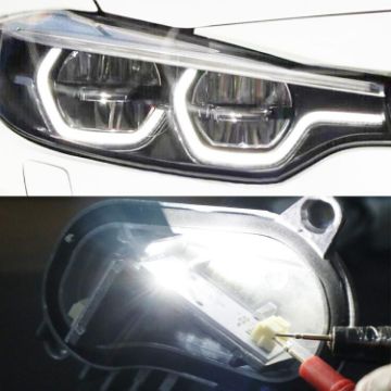 BMW 4 Series F32 Left LED Daytime Running Light Angel Eyes Amber - 1
