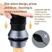 Barsetto Coffee Grinder Powder Blowing Bean Bin Storage Container Black - 3