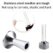 58.3mm Mesh Texture Coffee Powder Press Hammer Stainless Steel Black - 4