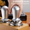 58mm Silver Stainless Steel Coffee Powder Hammer Pressure Tampon - 5