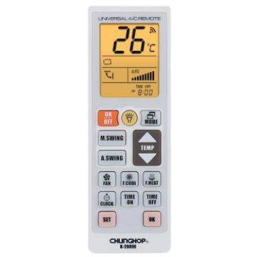 Universal Air Conditioner Remote - CHUNGHOP K-2988E with Torch & LCD - 1