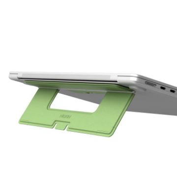 NILLKIN DualWing Adhesive Laptop Stand - Green | Portable & Compact - 1