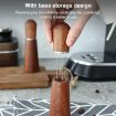 Red Brown Solid Wood Stand Stainless Steel Coffee Powder Needle - 6