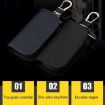Dark Green Universal Car Key Case - Cowhide Leather Protective Cover - 5