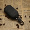 Universal Car Key Case - Black Microfiber Leather Protective Cover - 1