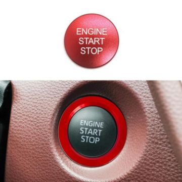 Toyota Corolla Cross/Yaris Key Ignition Switch Ring Cover, Gasoline Red - 1