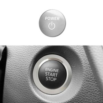 Toyota Corolla Cross/Yaris Hybrid Ignition Switch Ring Cover - Silver - 1