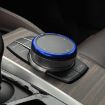 BMW 2/3/4/5/6/7 Series Multimedia Knob Decorative Ring Cover Black - 3