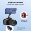 Flymile Magnetic Phone Tripod Mount MagSafe Adapter, Folding Cold Shoe - 7