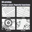 A401 Portable A4 Thermal Printer - Educational Tattoo Printer (Black) - 7