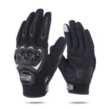 SOMAN CG666 XXL Black Motorcycle Riding Anti-slip Full Finger Gloves - 1