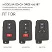 Toyota North American 2+1-Button C012 Cowhide Car Key Cover (Brown) - 7
