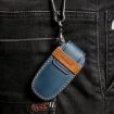 Toyota North American 3+1-Button C013 Blue Cowhide Key Cover - 8