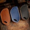 Kia K3/K5 2024 Hallmo Crazy Horse Cowhide Key Cover (6-Button Brown) - 3