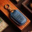 Toyota Alphard 5-Button Brown Cowhide Car Key Cover - Hallmo Crazy Horse - 2