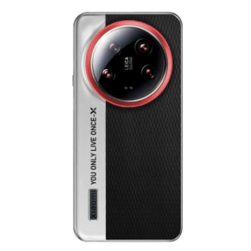 Xiaomi 14 Ultra Camera Design Leather PC Phone Case - Black - 1