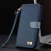Redmi Note 12 Pro 5G Dark Blue Leather Case with Hand Strap - 8
