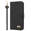 Redmi Note 14 Pro 4G Global Leather Case with Hand Strap - Black - 2
