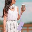 Redmi Note 14 Pro 4G Global Purple Leather Case with Hand Strap - 7