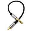 6.35mm Mono Plug to RCA Male Audio Cable for Amp, Speaker, Guitar 0.3m - 3