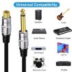 6.35mm Mono Plug to RCA Female Adapter Cable for Amp, Speaker, Guitar 0.3m - 5