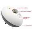 Elliptical Starry Projection Lamp Rechargeable Light, No Remote, White Grey - 3