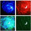 Elliptical Starry Projection Lamp Rechargeable Light, No Remote, White Grey - 5