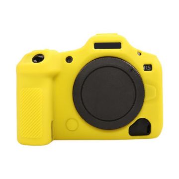 Canon EOS R5 Mark II Yellow Glossy Silicone Protective Case - 1