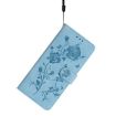 Samsung Galaxy A03 Core Sky Blue Rose Embossed Leather Phone Case - 7