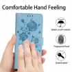 Samsung Galaxy A03 Core Sky Blue Rose Embossed Leather Phone Case - 8