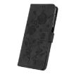 Samsung Galaxy A13 5G Black Leather Case with Rose Flower Embossing - 5