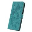 Samsung Galaxy A13 5G Green Rose Embossed Leather Phone Case - 5