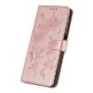 Samsung Galaxy A21S Rose Flower Embossed Leather Case - Rose Gold - 5