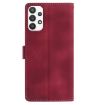 Samsung Galaxy A23 Red Rose Flower Embossed Leather Phone Case - 3