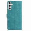 Samsung Galaxy A25 Green Leather Case with Rose Flower Embossing - 3