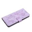 Samsung Galaxy A35 Light Purple Rose Embossed Leather Phone Case - 6