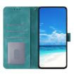 Samsung Galaxy A42 Green Leather Case with Rose Flower Embossing - 4