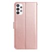 Samsung Galaxy A52 Rose Flower Embossed Leather Case Rose Gold - 3