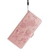 Samsung Galaxy A52 Rose Flower Embossed Leather Case Rose Gold - 7