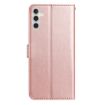 Samsung Galaxy A56 Rose Flower Embossed Leather Case Rose Gold - 3