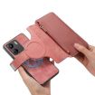 Redmi 13C 4G/Poco M6 Pink Leather MagSafe RFID Wallet Phone Case - 6