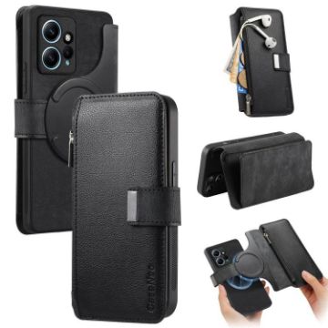 Redmi Note 12 4G Case: MagSafe RFID Wallet Leather (Black) - 1