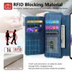 Redmi Note 13 4G Case Neo MagSafe RFID Wallet Leather Blue Cover - 9