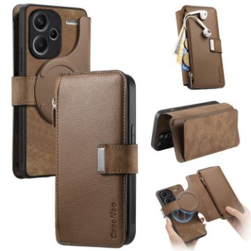 Redmi Note 13 Pro+ Case Neo MagSafe RFID Wallet Leather (Brown) - 1