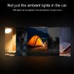 Car USB LED Atmosphere Light 4pcs - Ice Blue Lighting Kit - 2